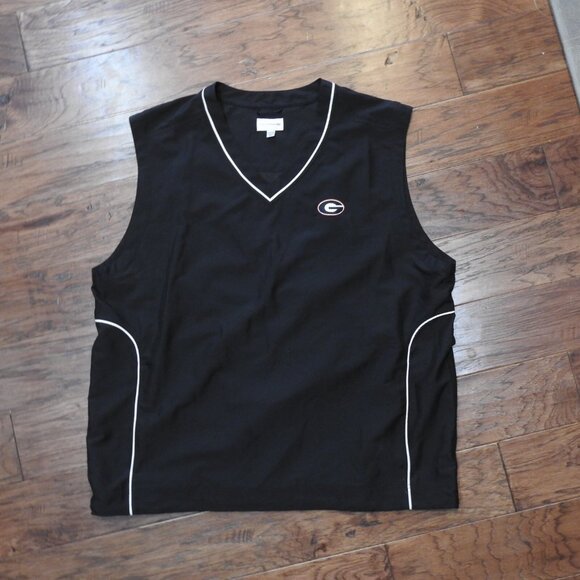 Men's UGA Black Vest Sz XXL Golf Sport Light Weight Cutter Buck - Picture 7 of 8